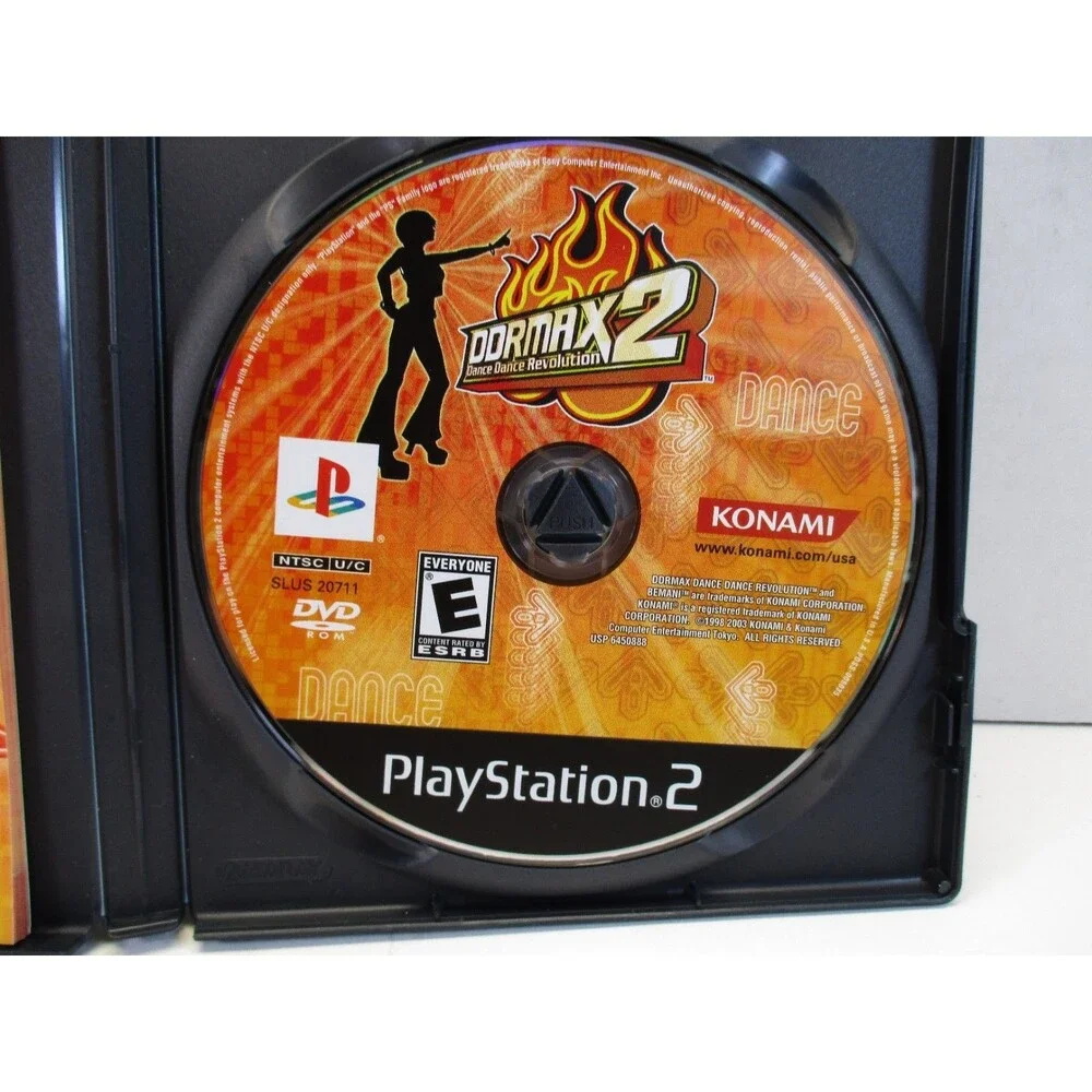 DDRMAX2 Dance Dance Revolution PlayStation 2 PS2 Video Game Complete Konami Arca